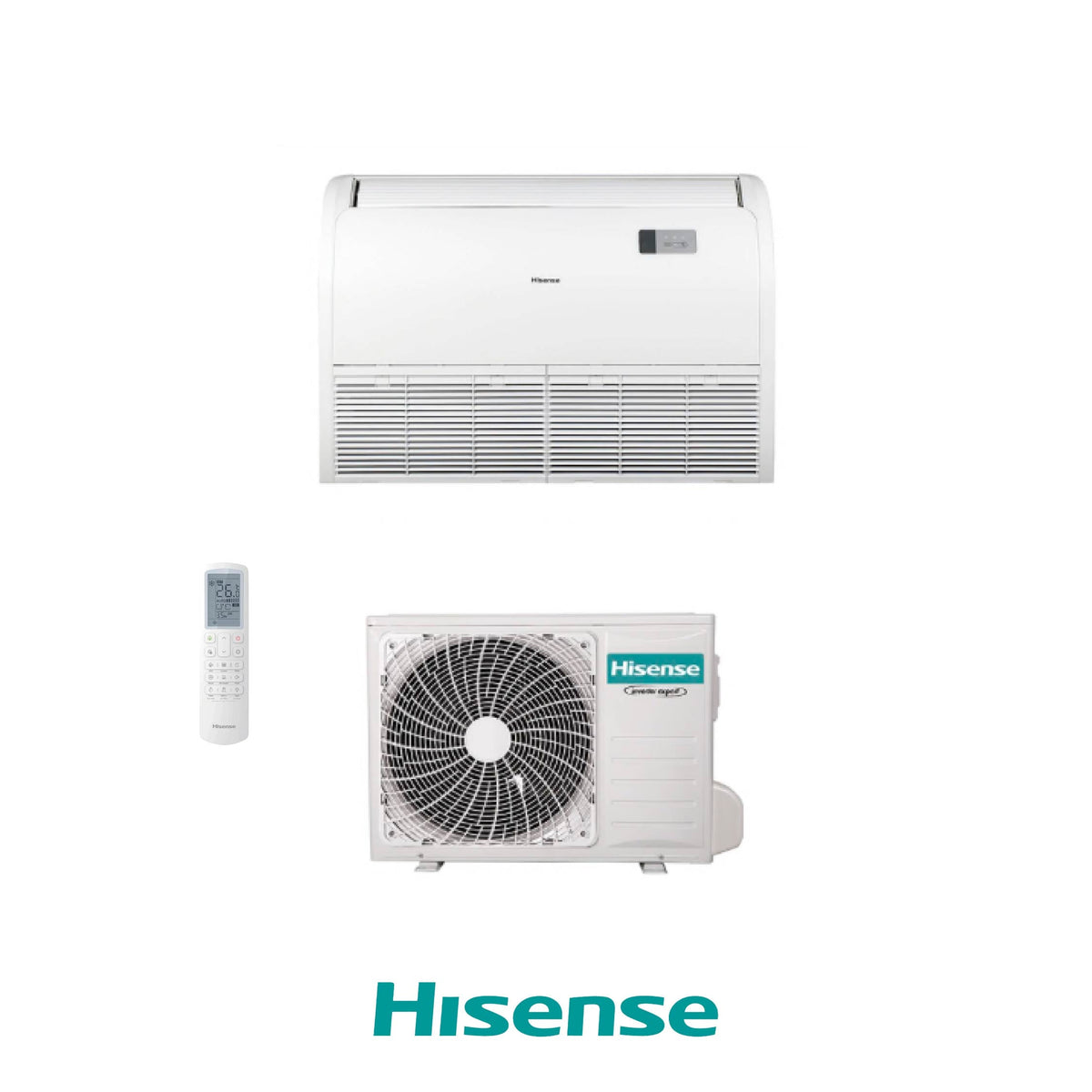 HISENSE CONIDIZIONATORE PAVIMENTO/SOFFITTO SET 24000 BTU AVT71UR4RB8 SERIE TURBO R32 TURBO INVERTER A++