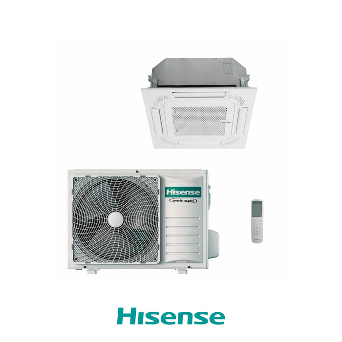 HISENSE CLIMATIZZATORE A CASSETTA A 4 VIE SET 9000 BTU ACT26UR4RCC8 R32 TURBO INVERTER A++