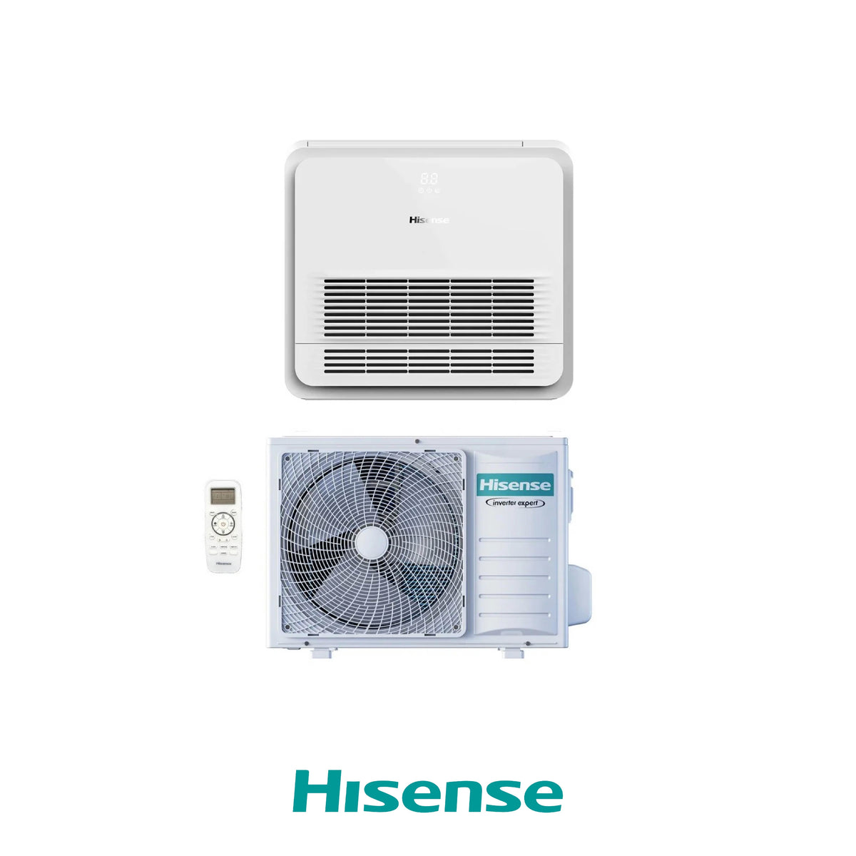 HISENSE CONDIZIONATORE CONSOLE PAVIMENTO SET AKT52UR4RK8 NEW R32 TURBO INVERTER A++